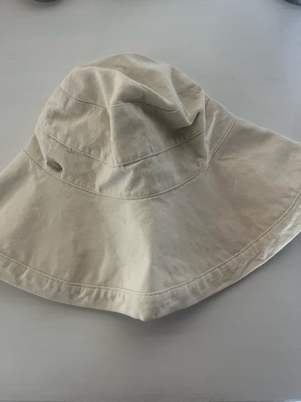 Scala Cream Wide-Brim Sun Hat
